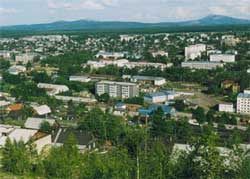 панорама города Алдан
